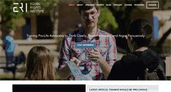 Desktop Screenshot of equalrightsinstitute.com